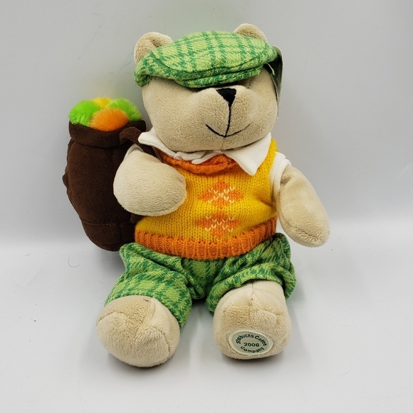 Starbucks Bearista 2006 Golfing Bear Stuffed Animal Stuffy - Picture 2 of 11